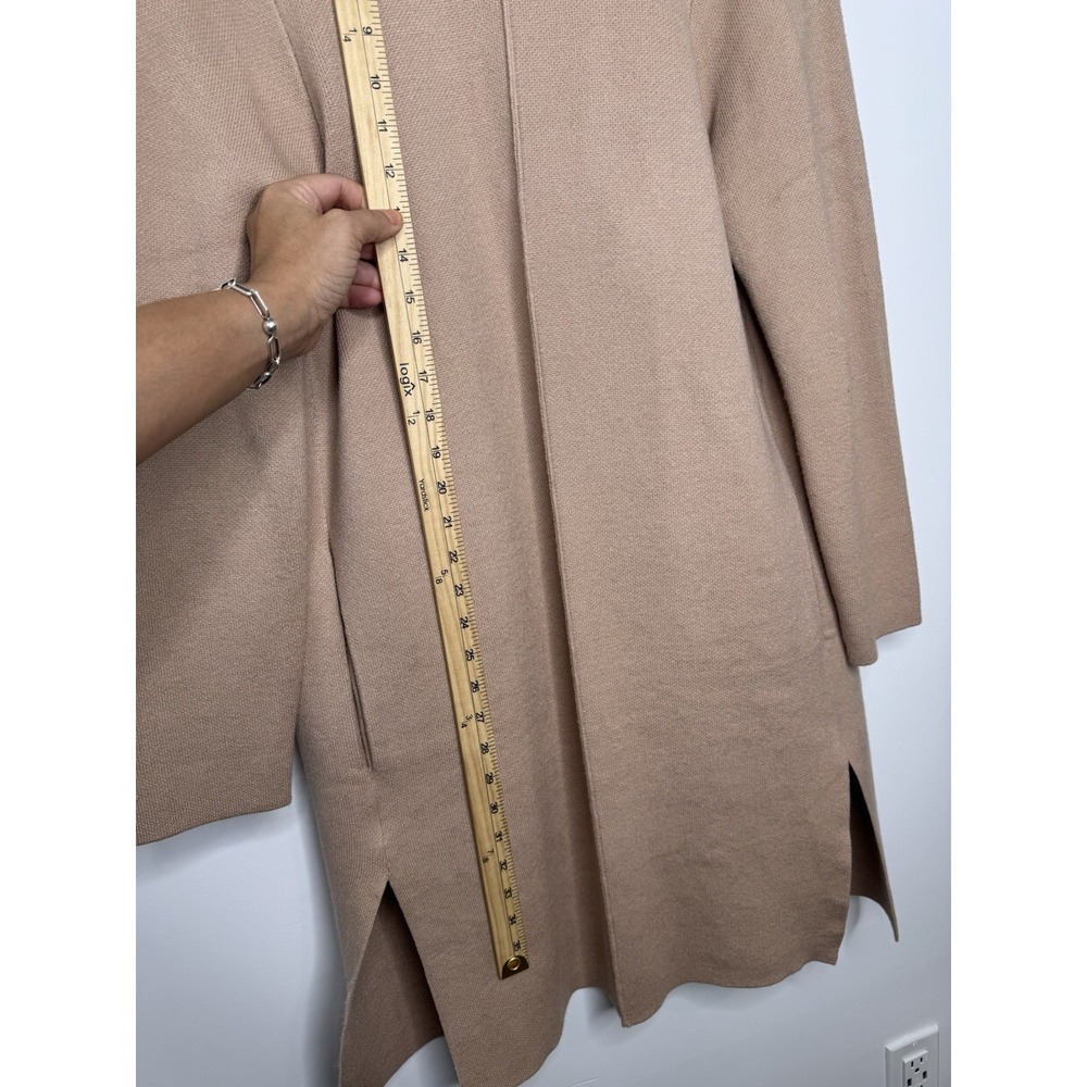 CHICWISH‎ Women's Classy Light Tan Open Front Knit Coat Cardigan XS/S - Picture 7 of 9